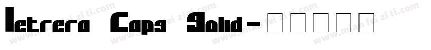 Letrera Caps Solid字体转换
